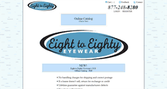 Desktop Screenshot of eighttoeightyeyewear.com